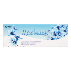 Marvelon, tablets 150 mcg+30 mcg 21 pcs