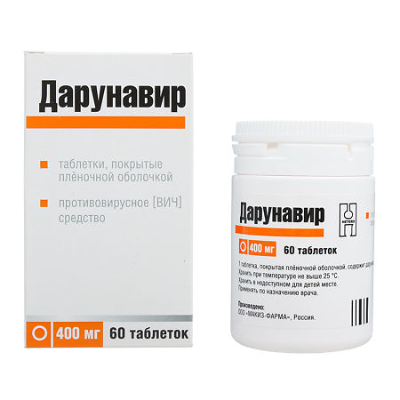 Darunavir, 400 mg 60 pcs