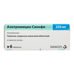 Sanofi Azithromycin, 250 mg 6 pcs