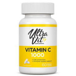 UltraVit (UltraVit) Supplements Vitamin C 900 mg capsules weighing 1130 mg, 60 pcs.