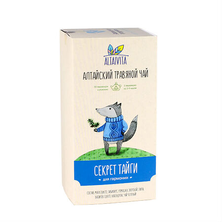 Altaivita Травяной чай Секрет тайги в пирамидках, 40 г