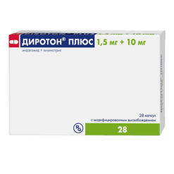 Diroton Plus, 1.5 mg+10 mg 28 pcs