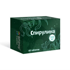 Vitamin Spirulina tablets 500 mg, 60 pcs.