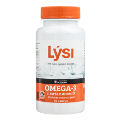 Lysi Омега-3 с витамином D капсулы, 60 шт.