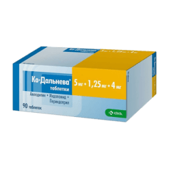 Co-Dalneva, tablets 5 mg+1, 25 mg+4 mg 90 pcs