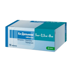 Co-Dalneva, tablets 5 mg+2, 5 mg+8 mg 90 pcs