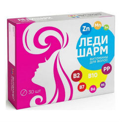 Ladycharm vitamins for hair tablets, 30 pcs.