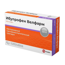 Ибупрофен Велфарм, 400 мг 20 шт