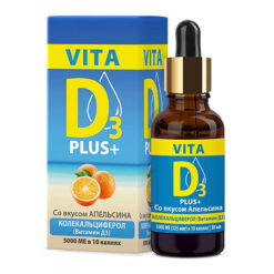 VITA D3 Витамин D3 500 МЕ водный раствор вкус апельсина, 30 мл