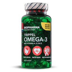 Biopharma Trippel Omega-3 Triple Omega-3 with Vitamin A,D,E capsules, 144 pcs.