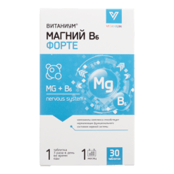 Vitanyum Magnesium B6 Forte tablets 1170 mg, 30 pcs.