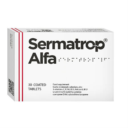 Серматроп Альфа таблетки 1,245 г, 30 шт.