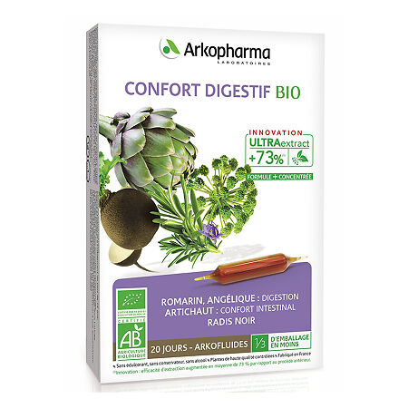 Arkopharma Comfort Digestif Bio Digestive Comfort 10 ml ampoules, 20 pcs.
