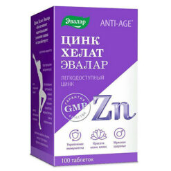 Anti-Age Zinc Chelate Evalar tablets 0.5 g, 100 pcs.
