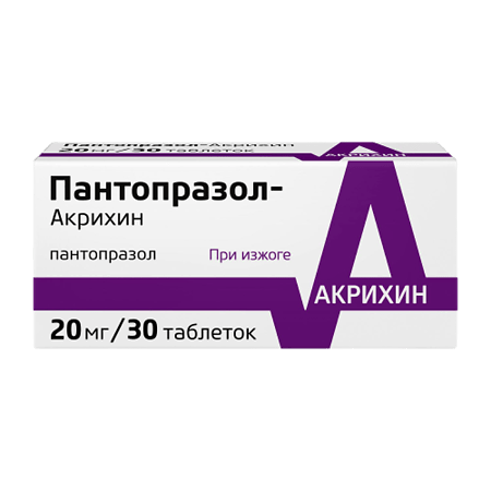 Pantoprazol-Acrihin, 20 mg 30 pcs.