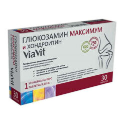 Глюкозамин Максимум и Хондроитин Via Vit таблетки, 30 шт.