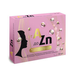 Vitamin complex A-Zn tablets for women, 30 pcs.
