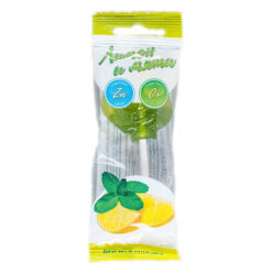 Aktifrut Cockerel candy caramel with zinc and vitamin C in lemon and mint flavor, 17 g