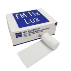 Бинт EM-Fix Lux медицинский эластичный компрессионный 4 см х 4 м 20 шт, 20 шт