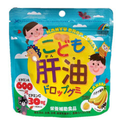 Unimat Riken Vitamin candy bars for children, banana flavor, 100 pcs.