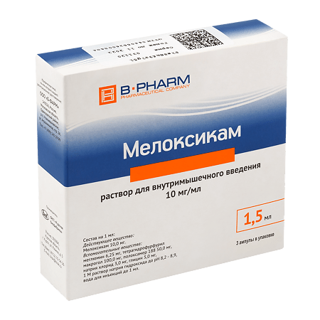 Meloxicam, 10 mg/ml 1.5 ml 3 pcs