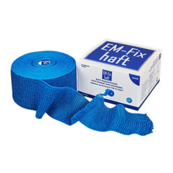 Бинт EM-Fix Haft эластичный фиксирующий синий 6 см х 20 м, 1 шт