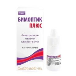 Bimoptik Plus, eye drops 0.3 mg+5 mg/ml 3 ml
