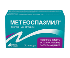 Метеоспазмил, капсулы 60 мг+300 мг 60 шт