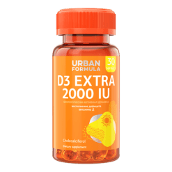 Urban Formula D3 Extra 2000 ME Витамин D3 2000 ME экстра капсулы, 30 шт.