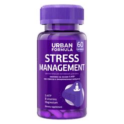 Urban Formula Stress Management Complex of motherwort extract, 5-NTP, Mg and vitamin B capsules, 60 pcs.