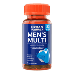 Urban Formula Men's Multi Vitamin and mineral complex from A to Zn capsules for men, 30 pcs.