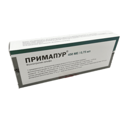 Primapur, 33 mg/0.75 ml 0.75 ml syringe pen cartridges 1pc + needles 7 pcs