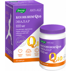 Coenzyme Q10 Evalar Anti-Age 100 mg capsules, 60 pcs.