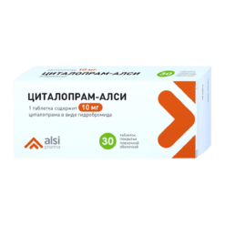 Citalopram-ALSI, 10 mg 30 pcs