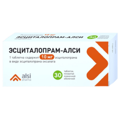 Excitalopram-ALSI, 10 mg 30 pcs