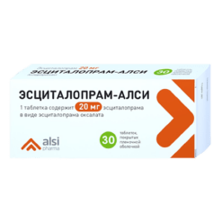 Excitalopram-ALSI, 20 mg 30 pcs