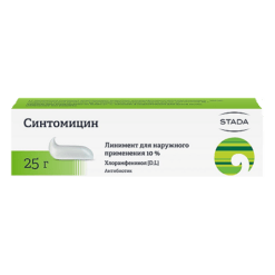 Synthomycin, liniment 10% 25 g